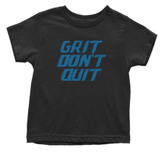 Grit Don't Quit Detroit Grit Infant One-Piece Romper Bodysuit and Toddler T-shirt Black