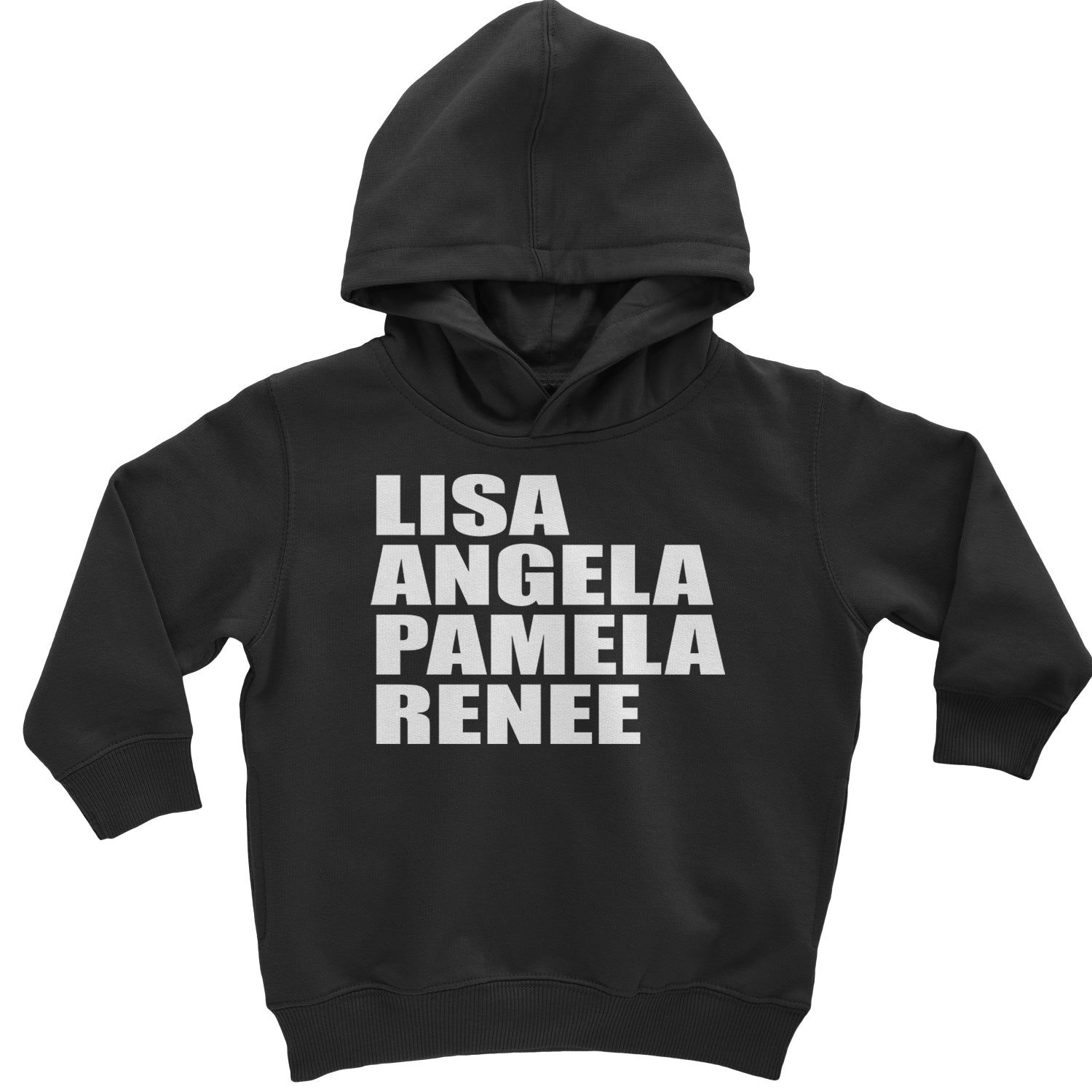 Lisa Angela Pamela Renee Around The Way Girl Toddler Hoodie And Infant Fleece Romper Black