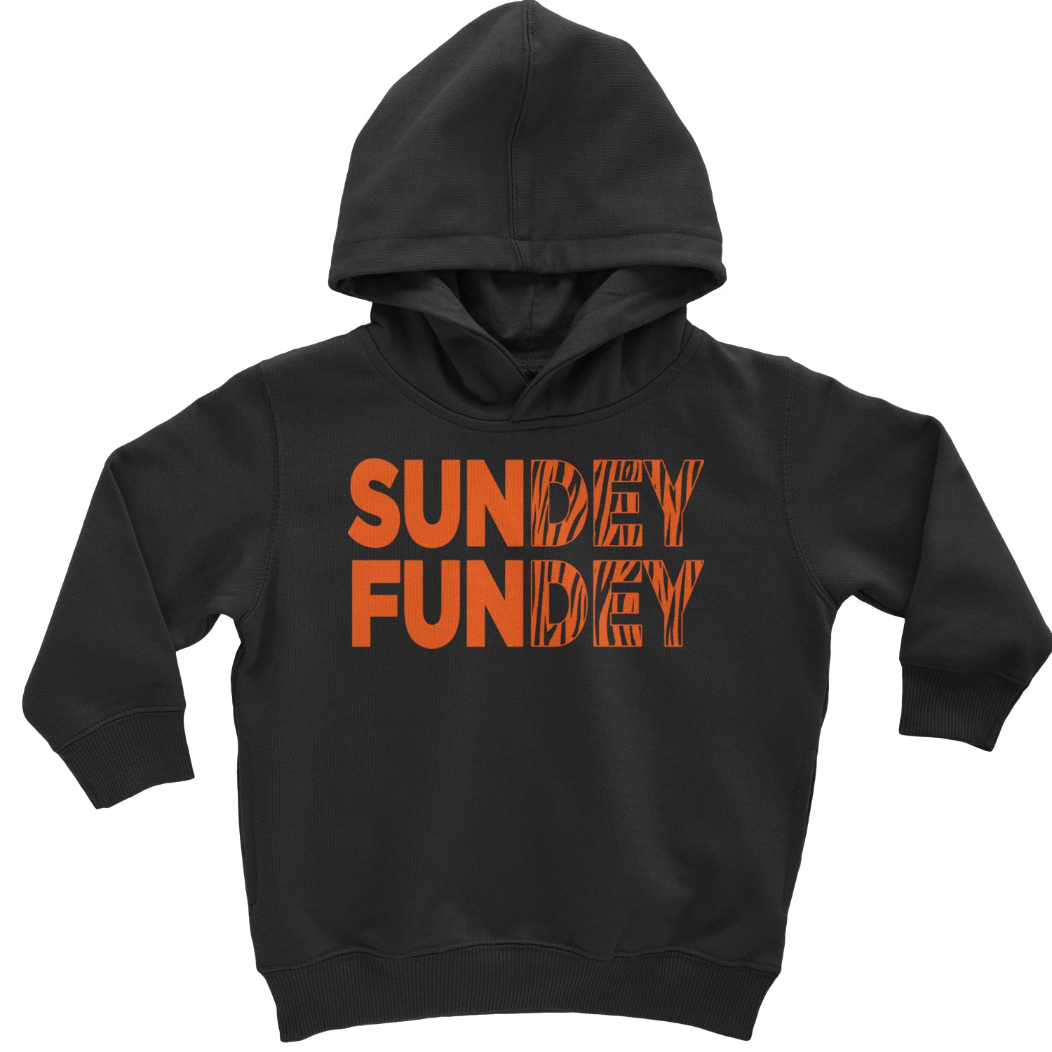 SunDEY FunDEY Sunday FundayToddler Hoodie And Infant Fleece Romper Black