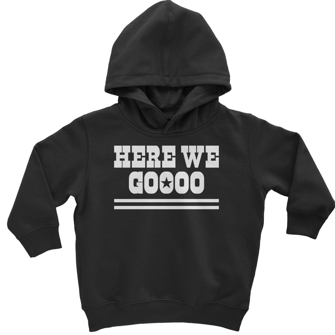 Here We Go Dem Boys Dallas Football Toddler Hoodie And Infant Fleece Romper Black