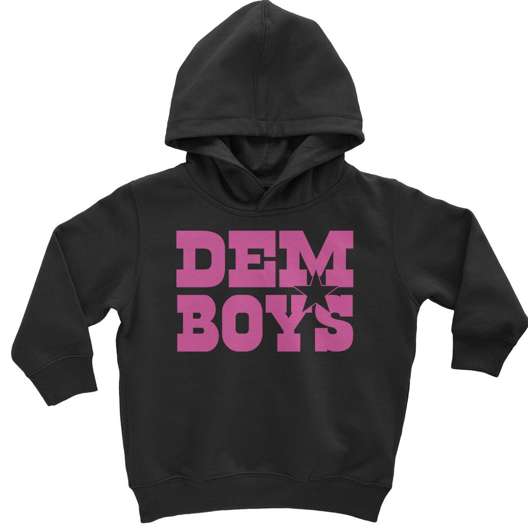 Dem Boys Hot Pink Dallas  Toddler Hoodie And Infant Fleece Romper Black