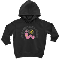 You're A Worm With A Mustache Tom Scandoval Toddler Hoodie And Infant Fleece Romper Black