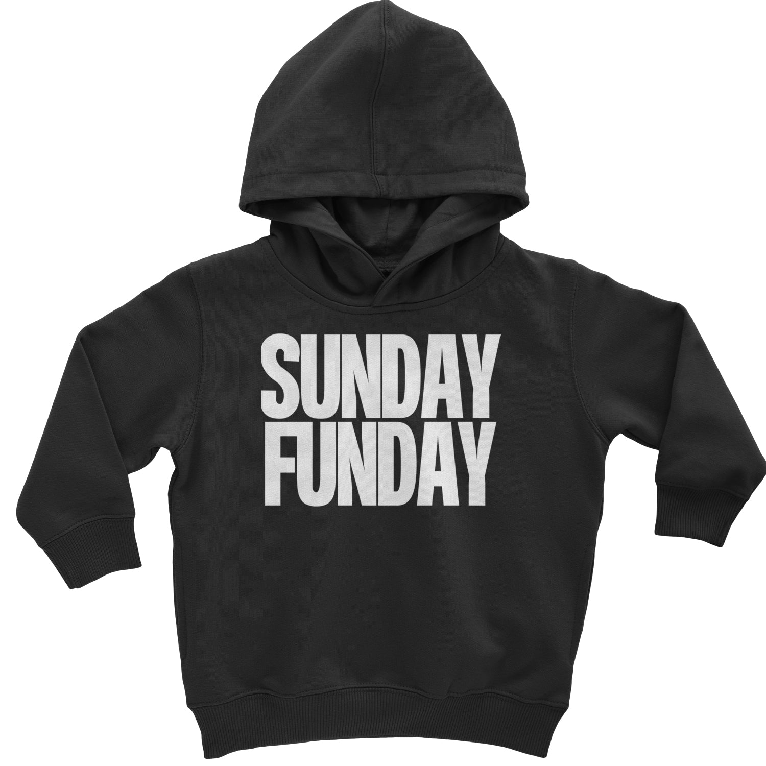 Sunday Funday  Toddler Hoodie And Infant Fleece Romper Black