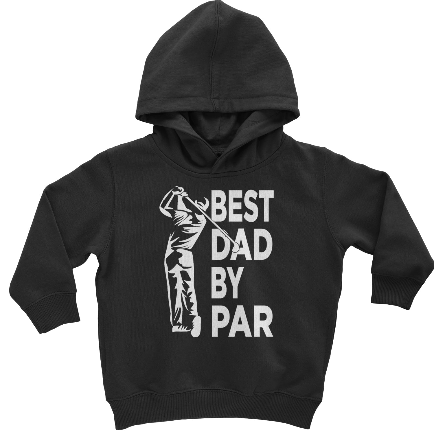 Best Dad By Par Golfing Gift For Father Toddler Hoodie And Infant Fleece Romper Black