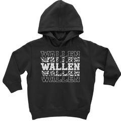 Wallen Country Music Western Toddler Hoodie And Infant Fleece Romper Black