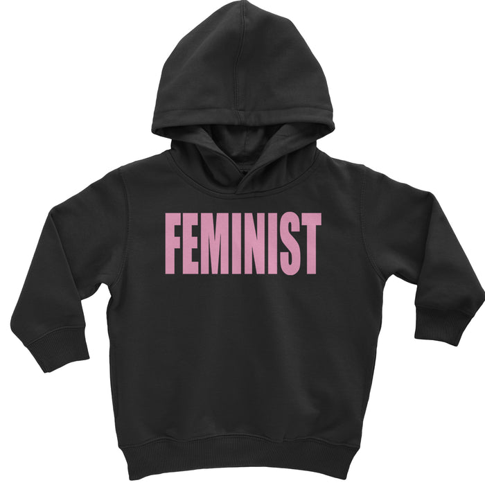 Feminist (Pink Print) Toddler Hoodie Or Infant Fleece Romper