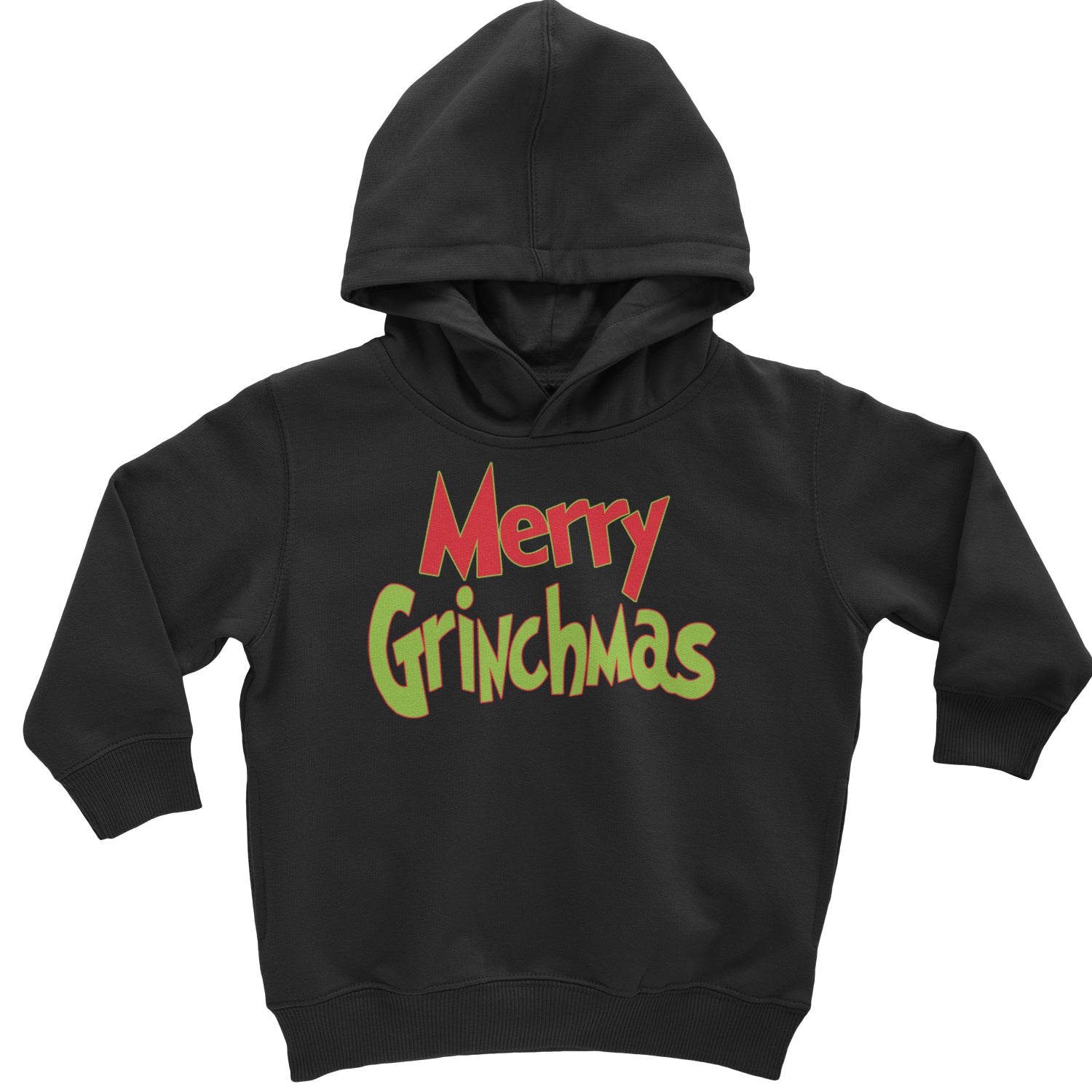 Merry Grinchmas Jolly Merry Christmas Toddler Hoodie And Infant Fleece Romper Black