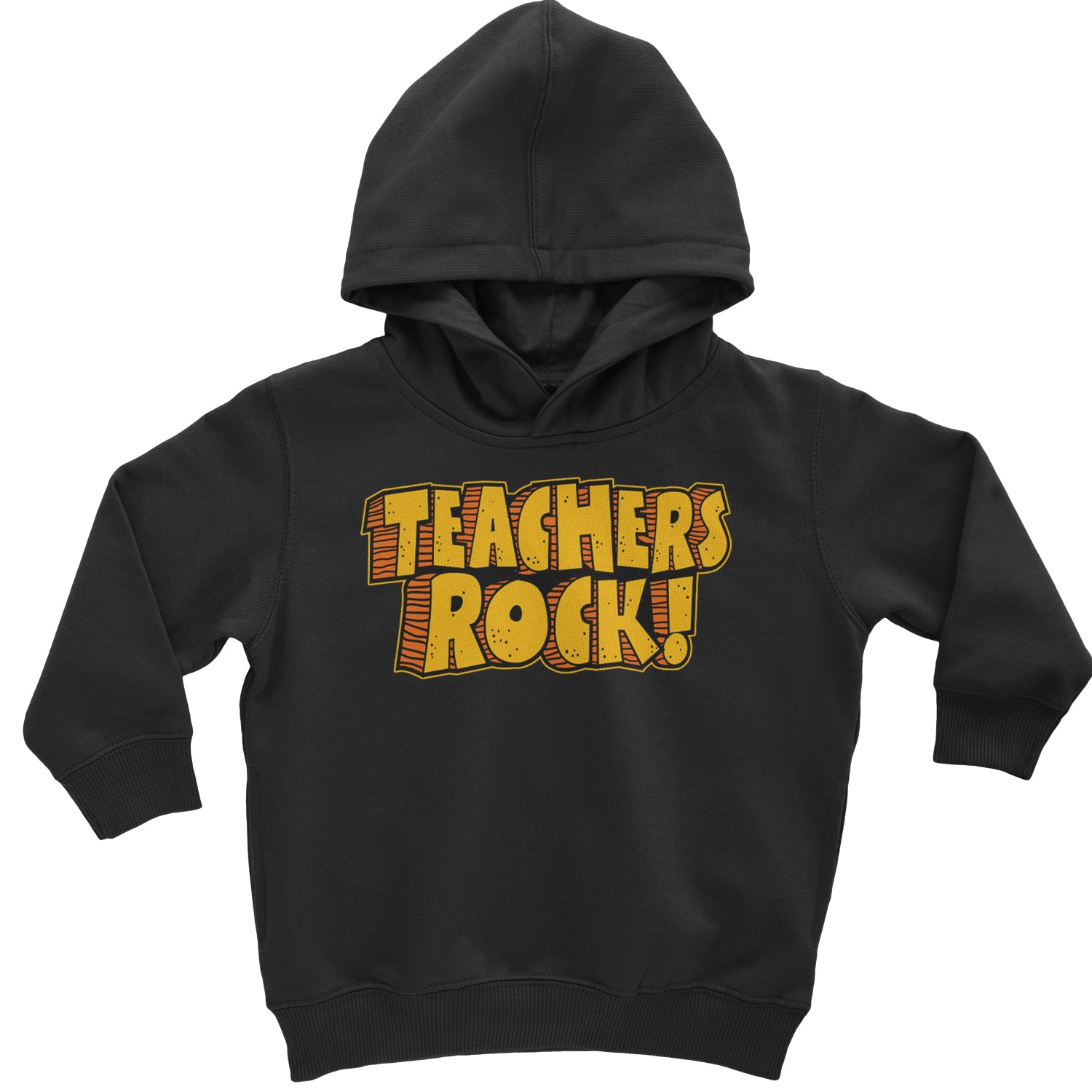 Teachers Rock Retro Toddler Hoodie And Infant Fleece Romper Black