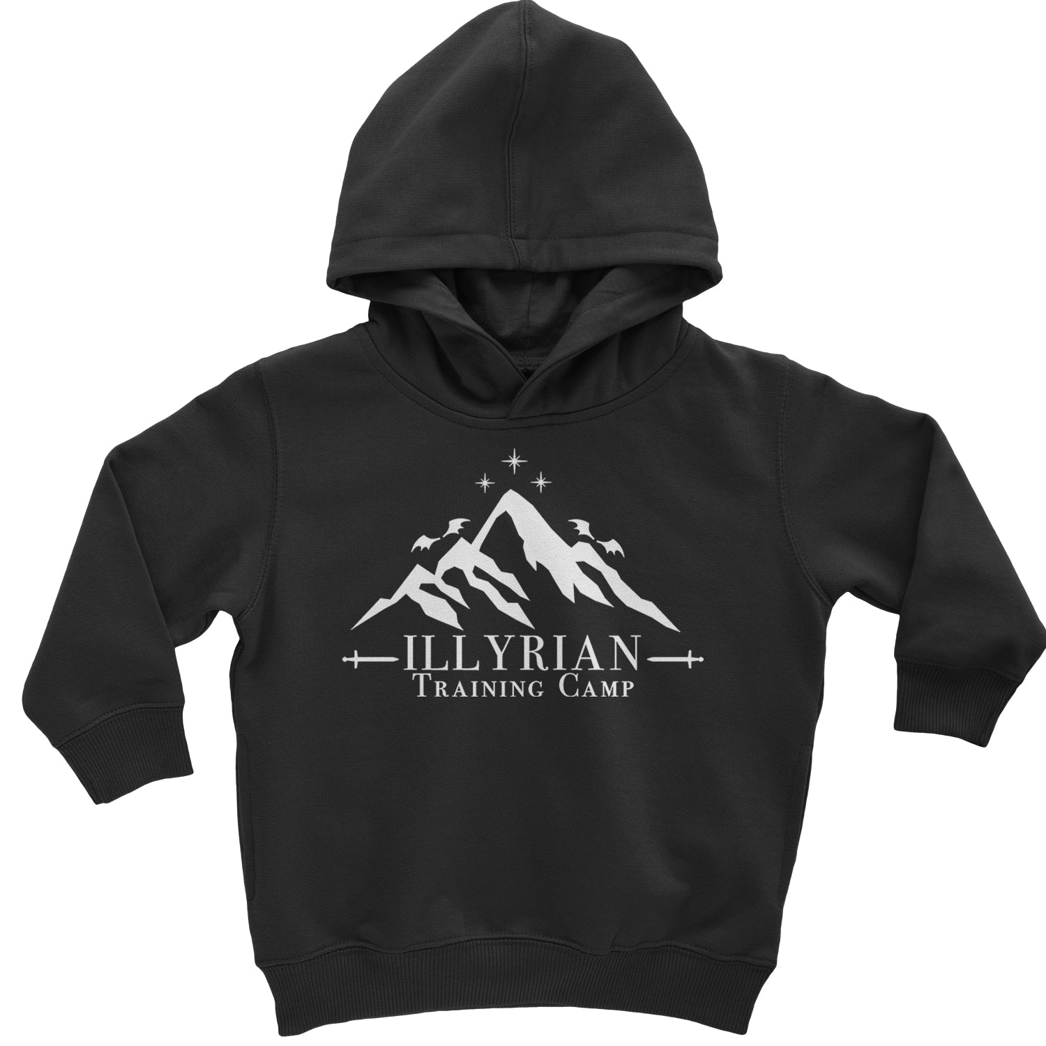 Illyrian Training Camp Night Court Toddler Hoodie And Infant Fleece Romper Black