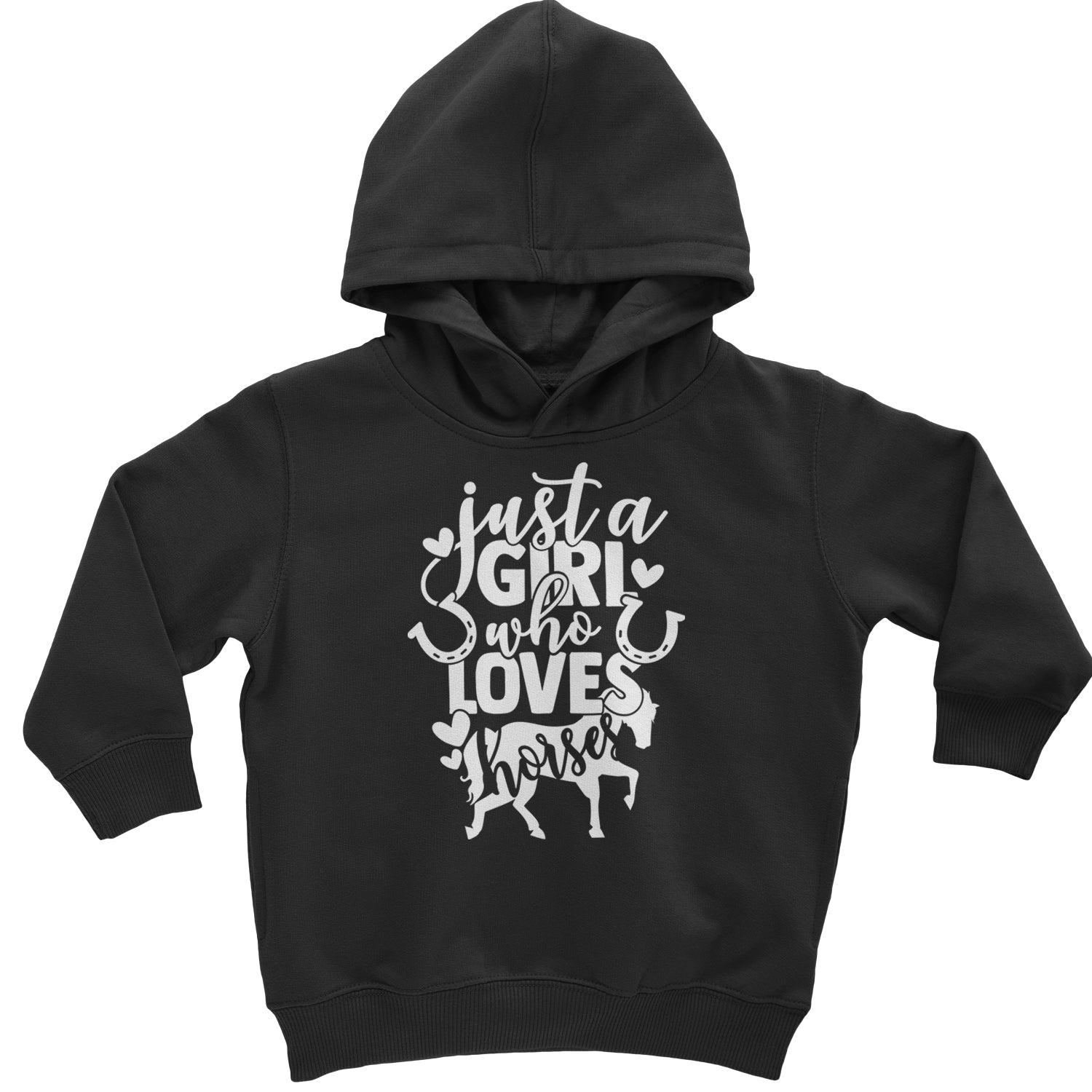 Just A Girl Who Loves Horses Toddler Hoodie And Infant Fleece Romper Mauve