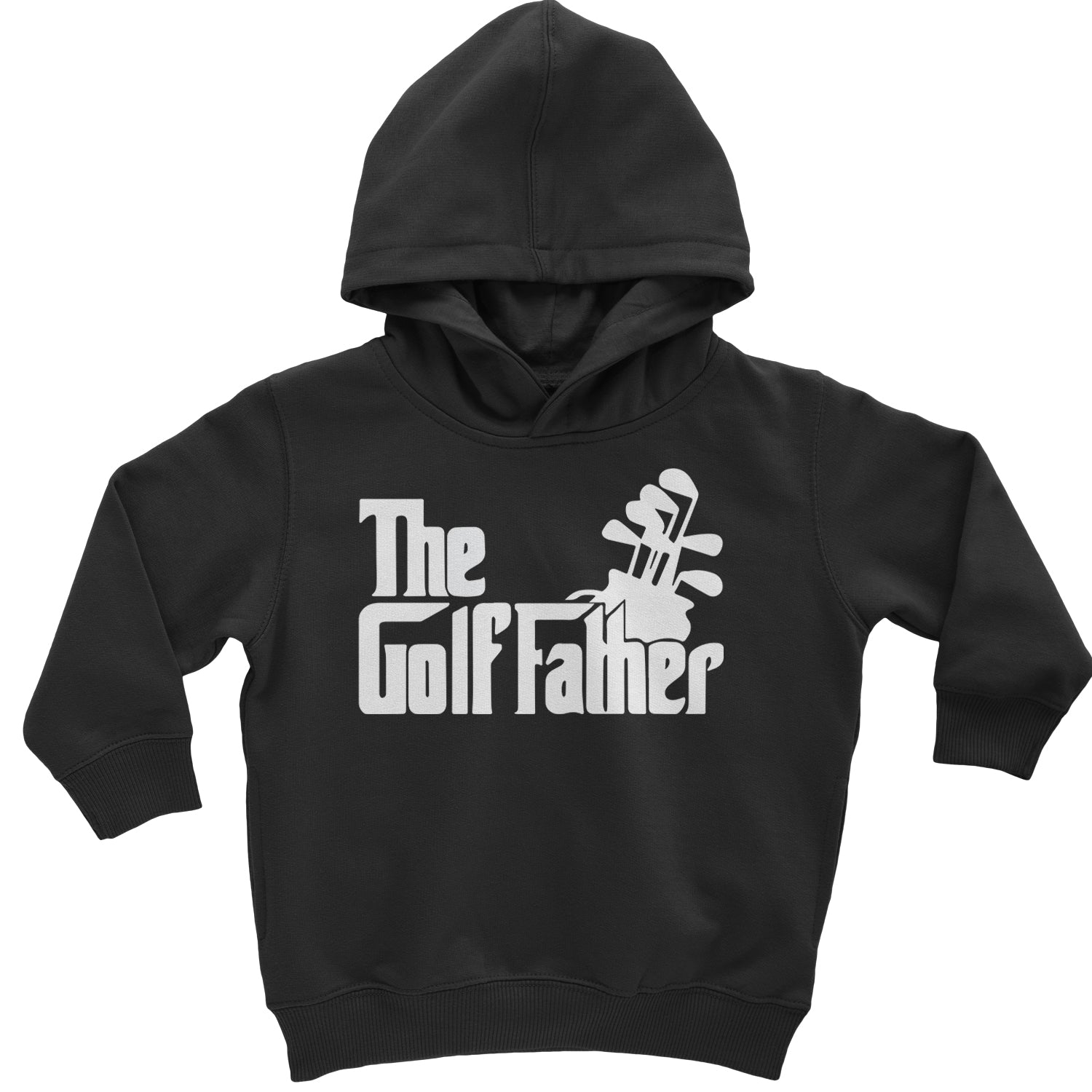 The Golf Father Golfing Dad  Toddler Hoodie And Infant Fleece Romper Black