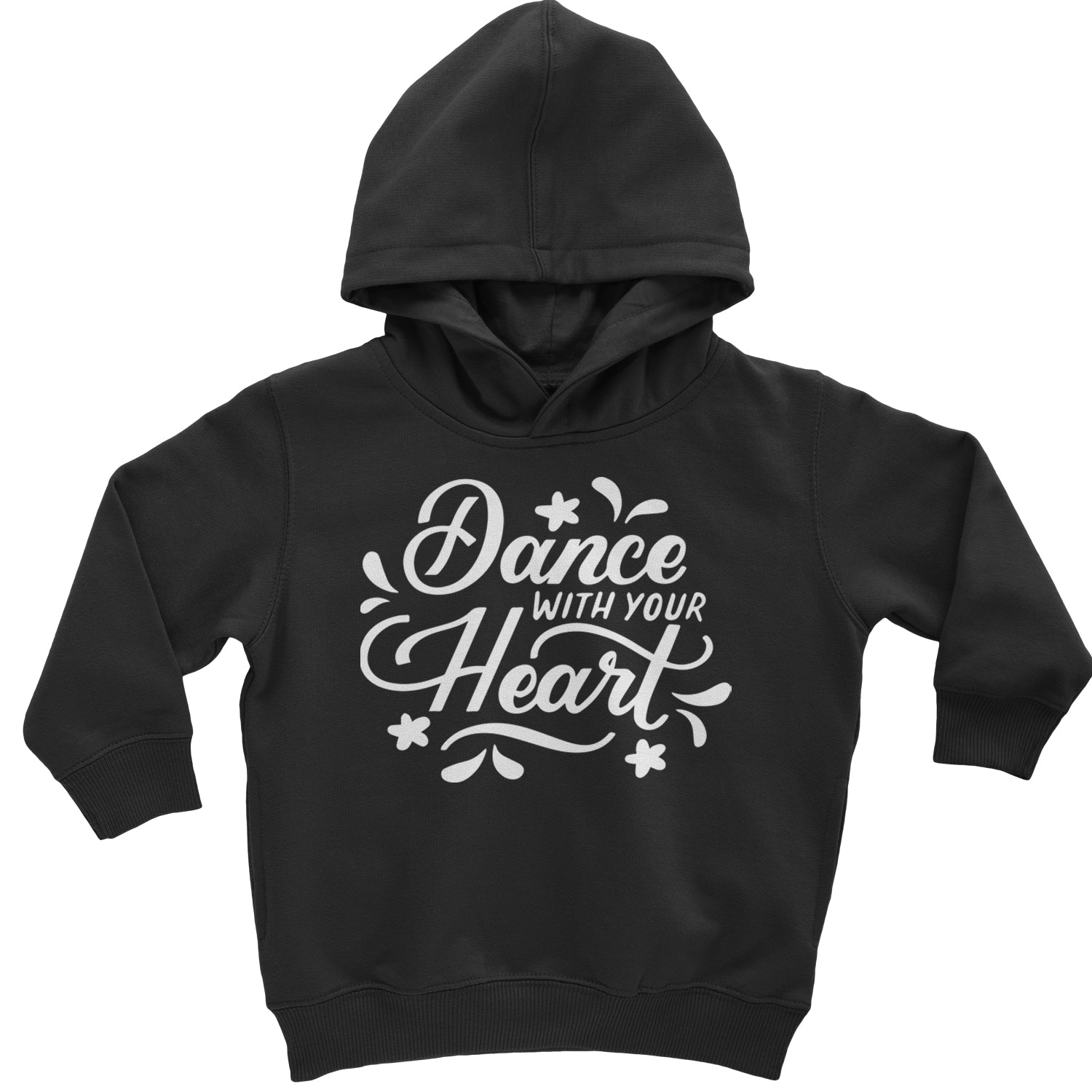 Dance With Your Heart Toddler Hoodie And Infant Fleece Romper Black