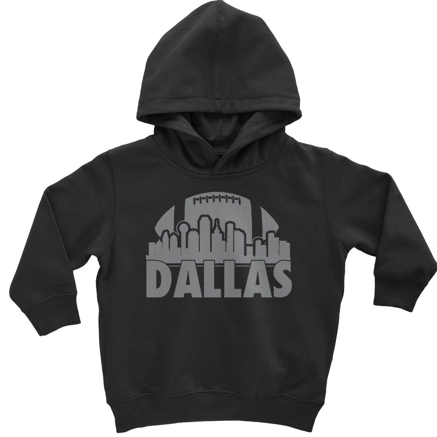 Dallas Texas Skyline Toddler Hoodie And Infant Fleece Romper Navy Blue