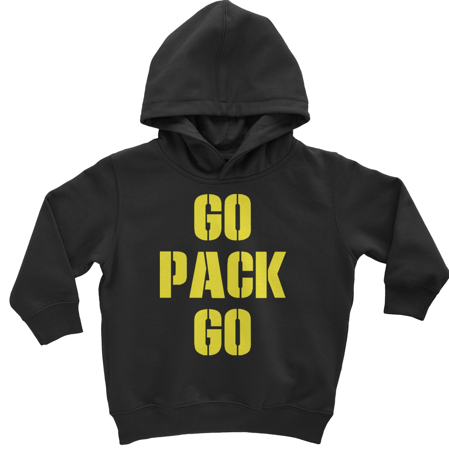 Go Pack Go Green Bay Toddler Hoodie And Infant Fleece Romper Black