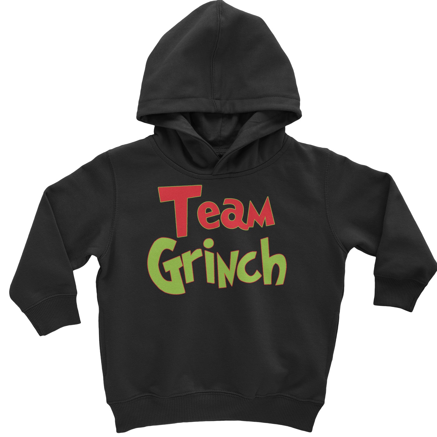 Team Gr-nch Jolly Grinchmas Merry Christmas Toddler Hoodie And Infant Fleece Romper Black