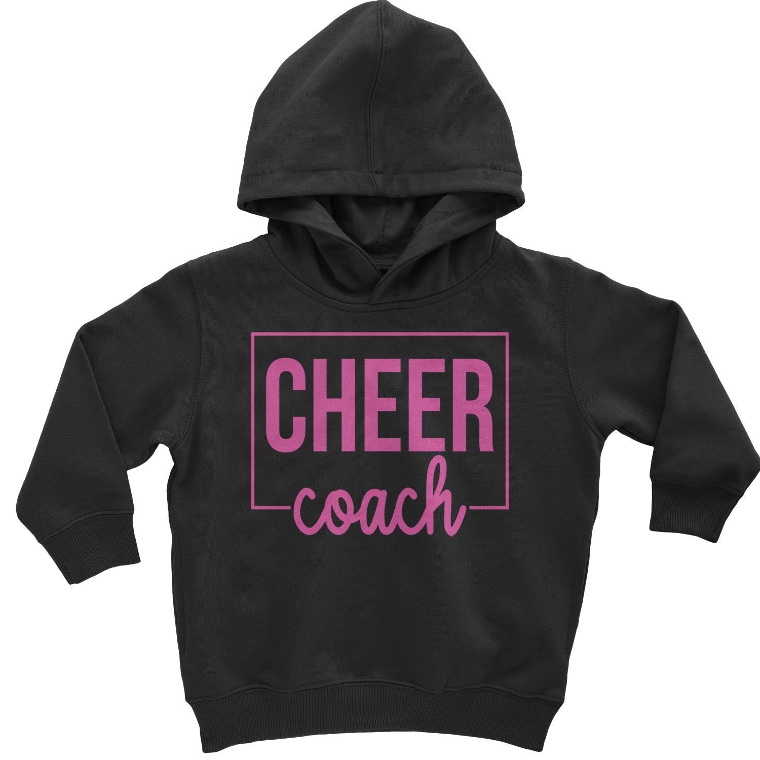 Cheer Coach Cheerleader Toddler Hoodie And Infant Fleece Romper Black