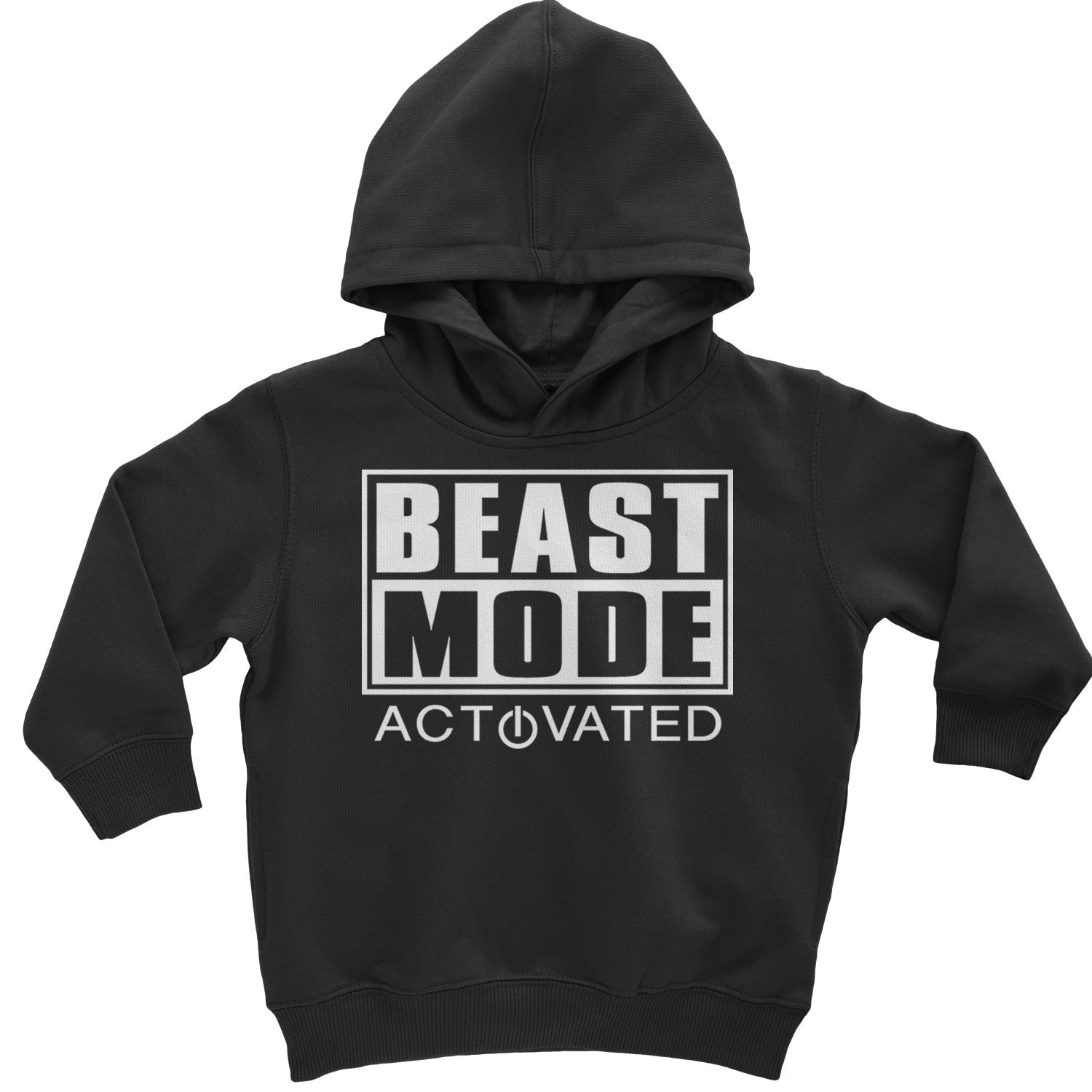 Activated Beast Mode Workout Gym Clothing Toddler Hoodie And Infant Fleece Romper Black