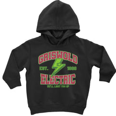 Griswold Electric We'll Light You Up Toddler Hoodie And Infant Fleece Romper Black