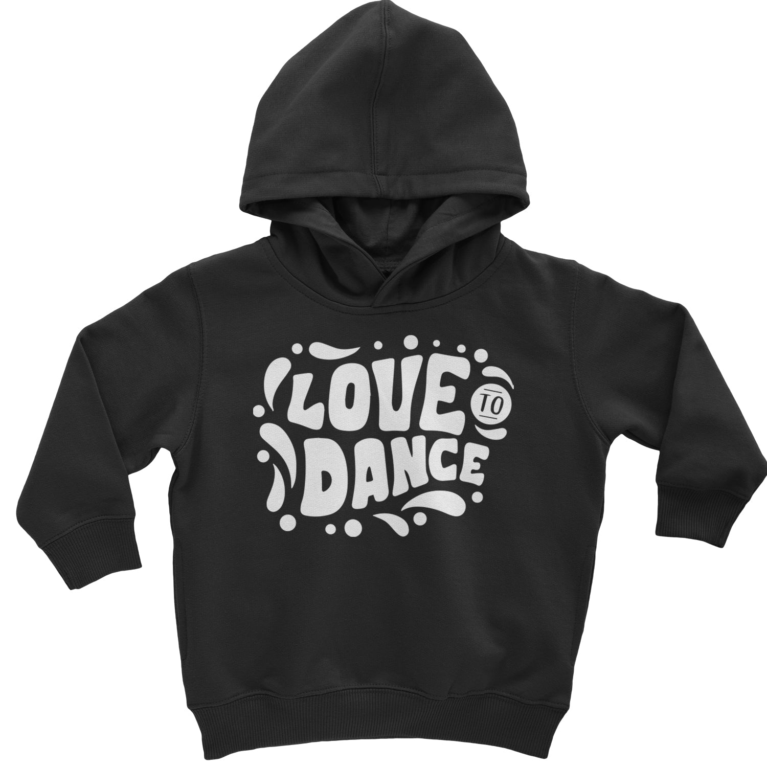 Love To Dance Toddler Hoodie And Infant Fleece Romper Black