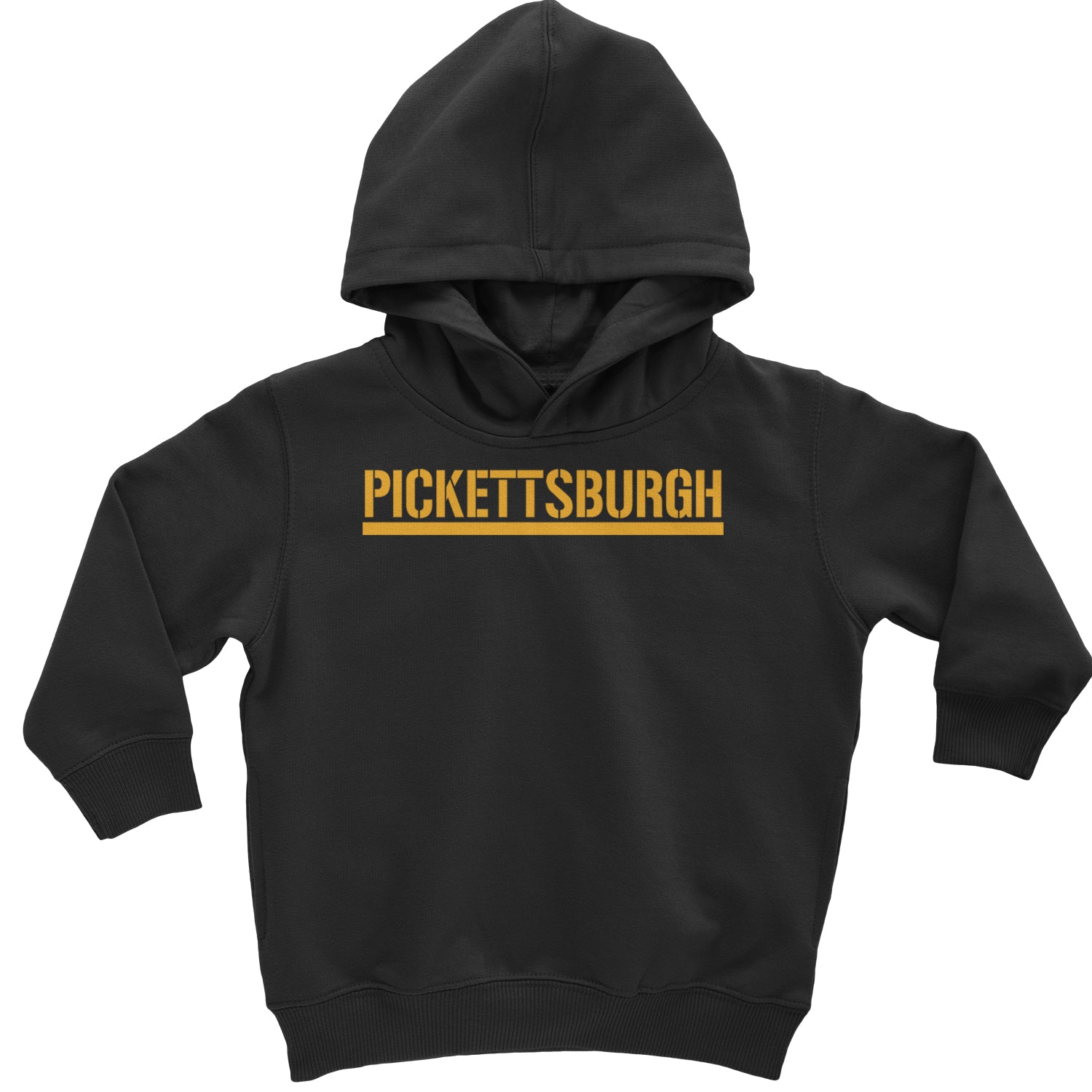 Pickettsburgh Pittsburgh Football Toddler Hoodie And Infant Fleece Romper Black