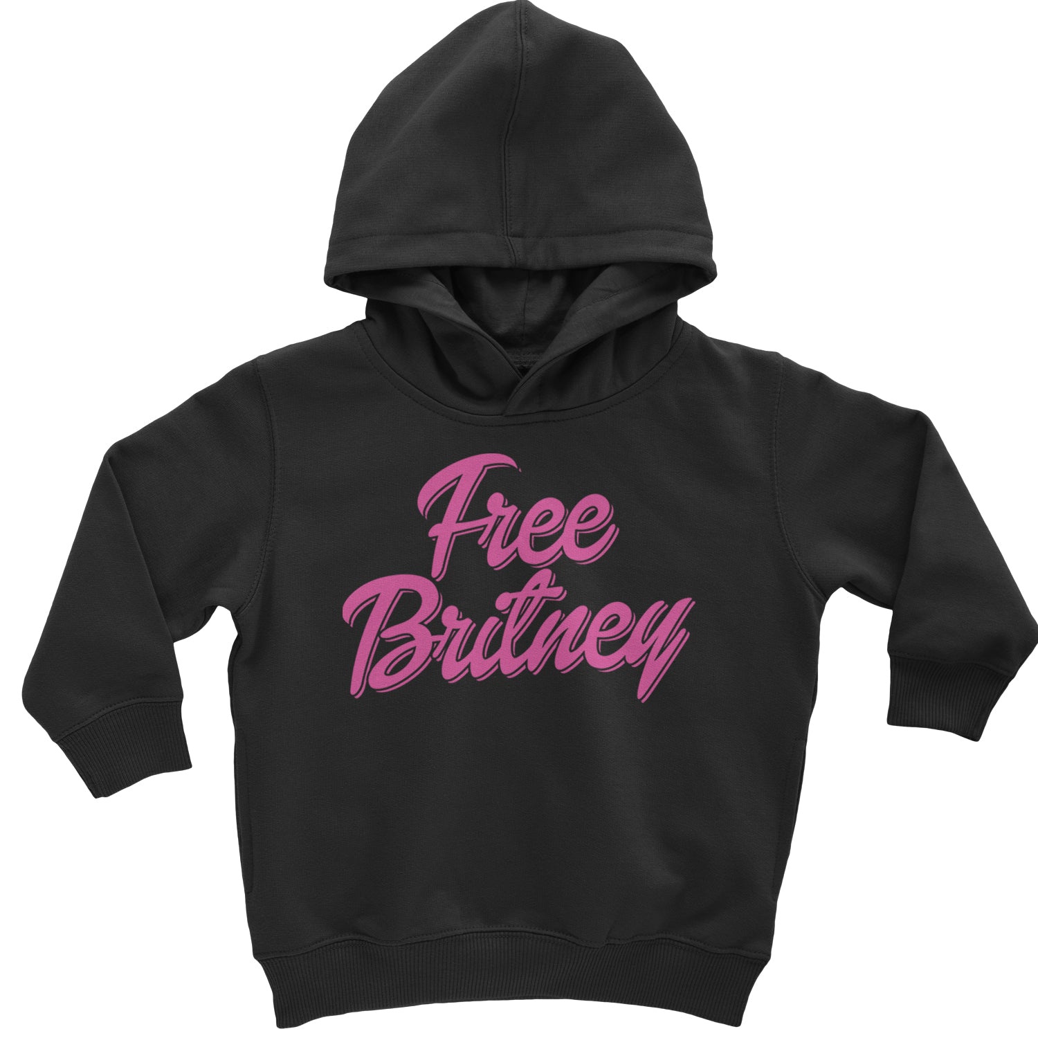 Pink Free Britney Toddler Hoodie And Infant Fleece Romper Black