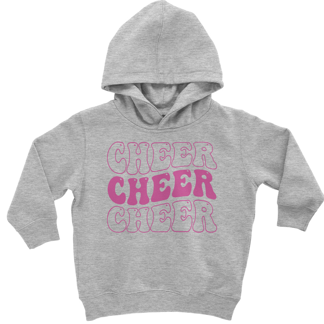 Cheer Cheer Cheer Toddler Hoodie And Infant Fleece Romper Heather Grey