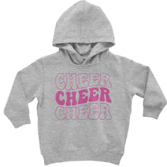 Cheer Cheer Cheer Toddler Hoodie And Infant Fleece Romper Heather Grey