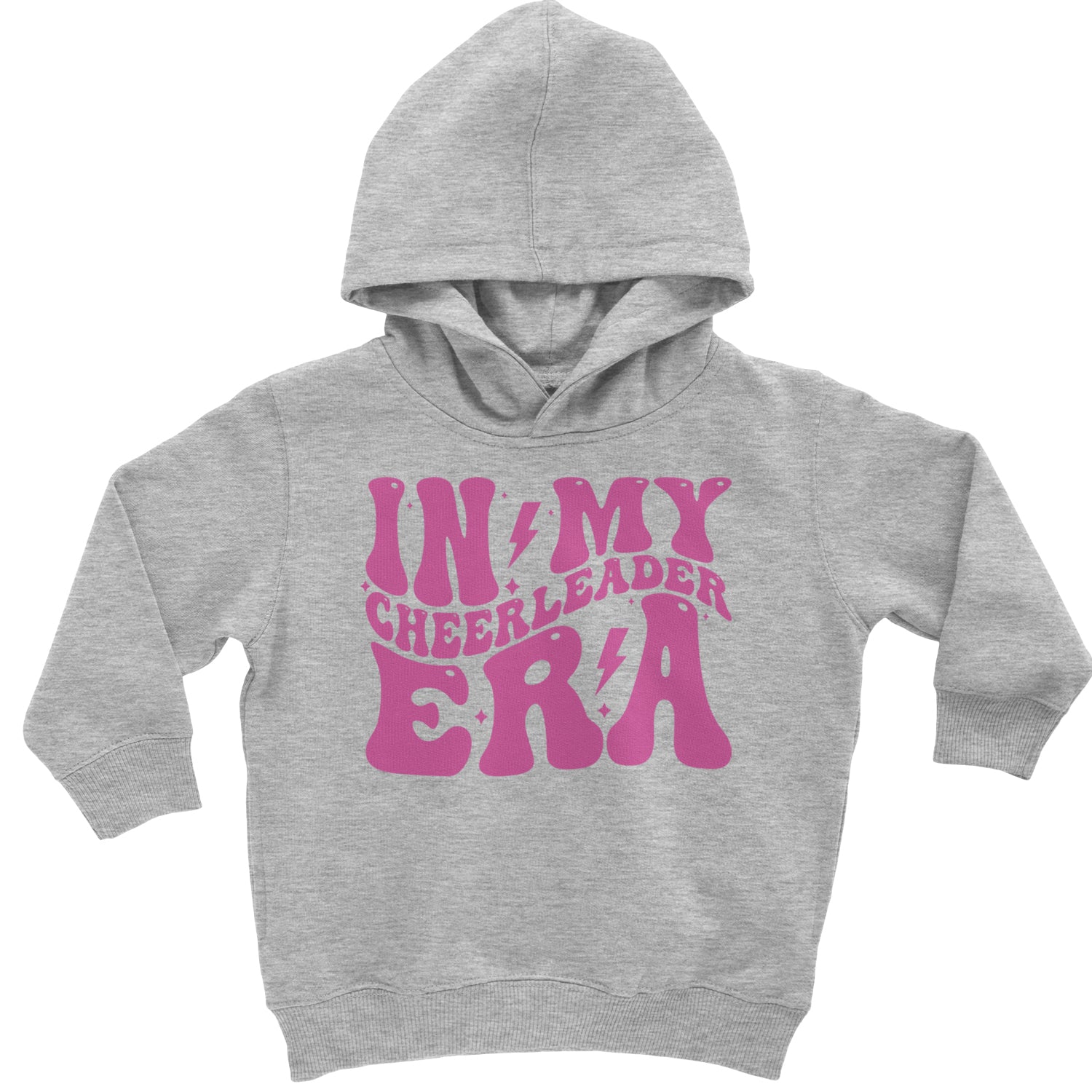 In My Cheerleader Era Toddler Hoodie And Infant Fleece Romper Heather Grey