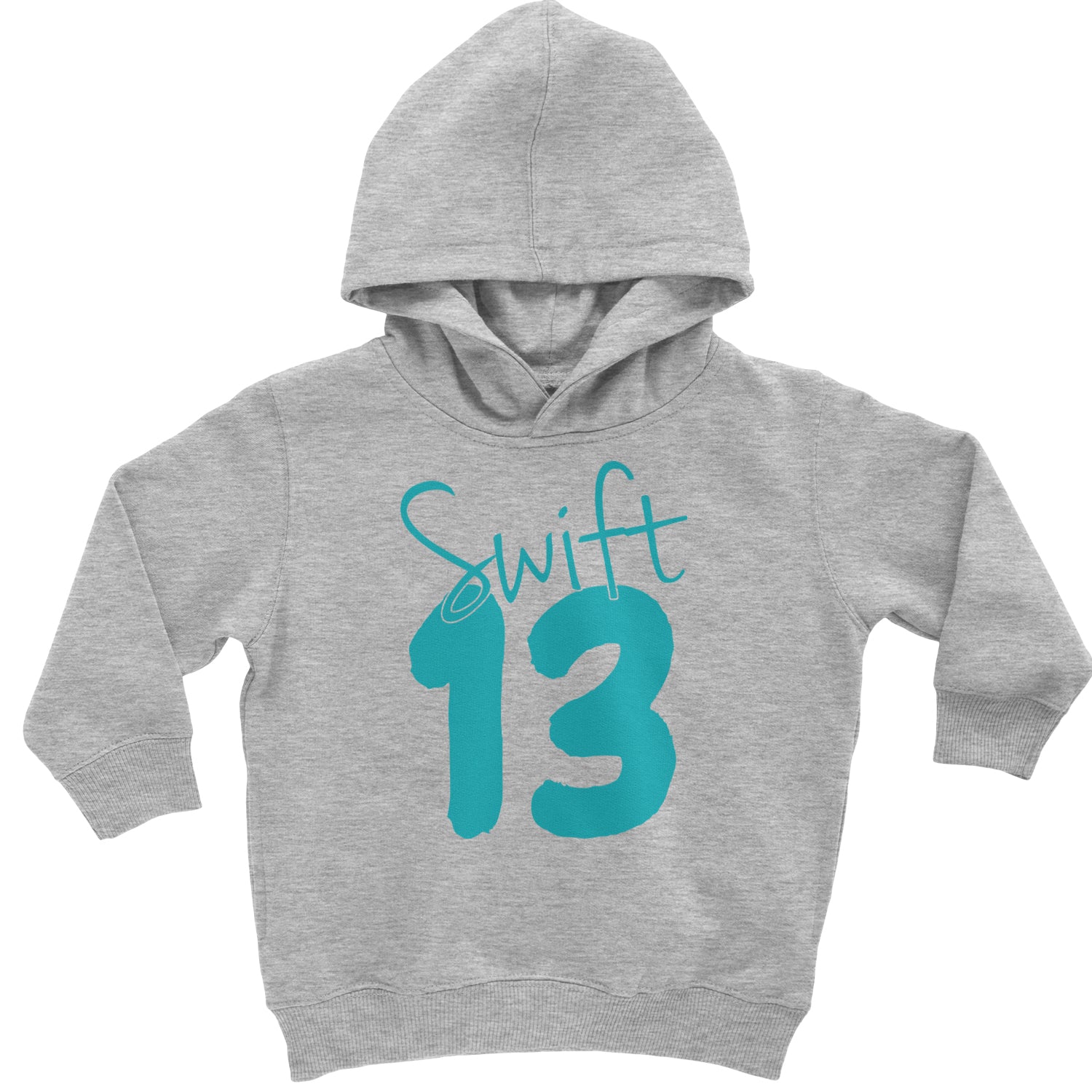 13 Swift 13 Lucky Number Era TTPD Toddler Hoodie And Infant Fleece Romper Heather Grey