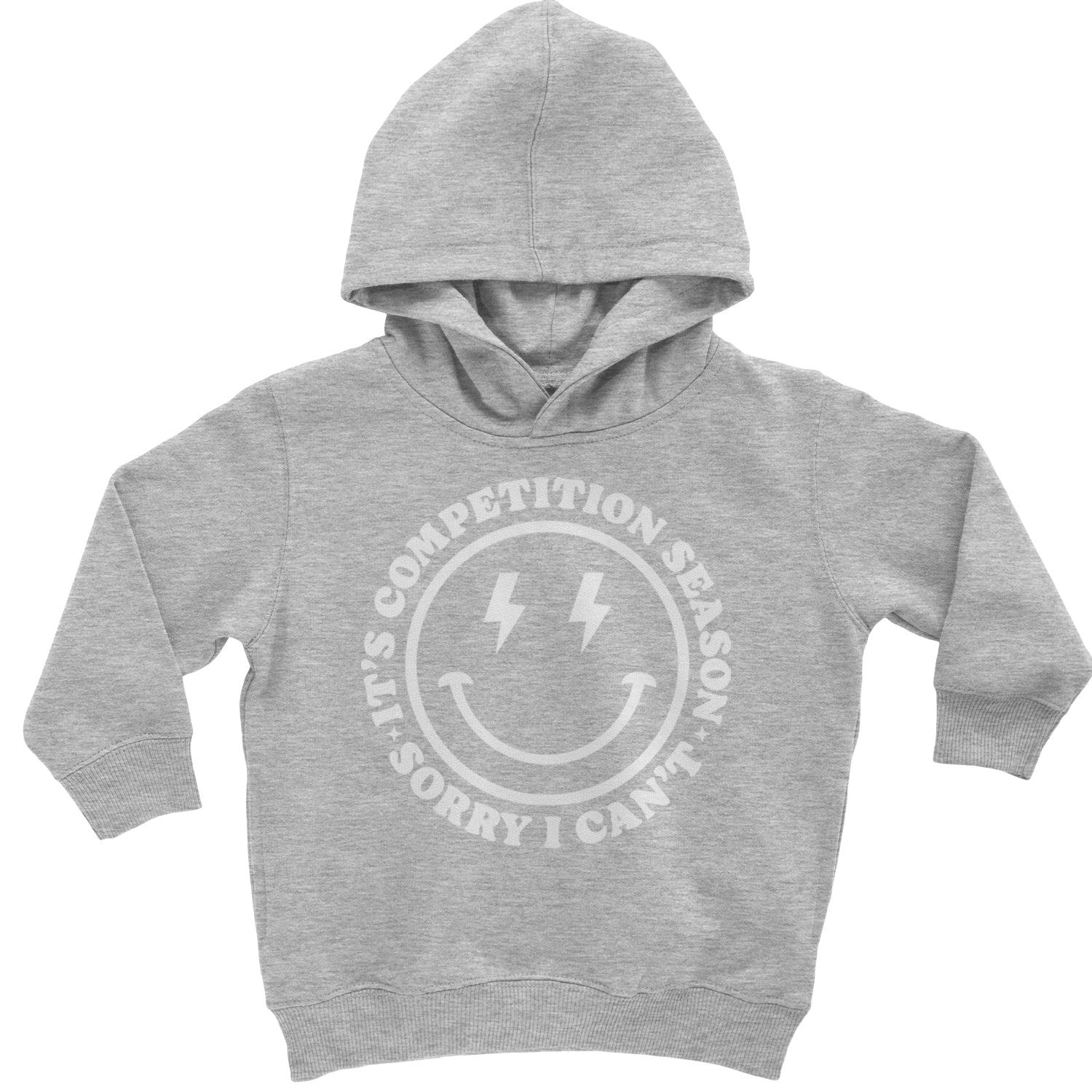 Sorry I Can't, It's Competition Season Toddler Hoodie And Infant Fleece Romper Heather Grey