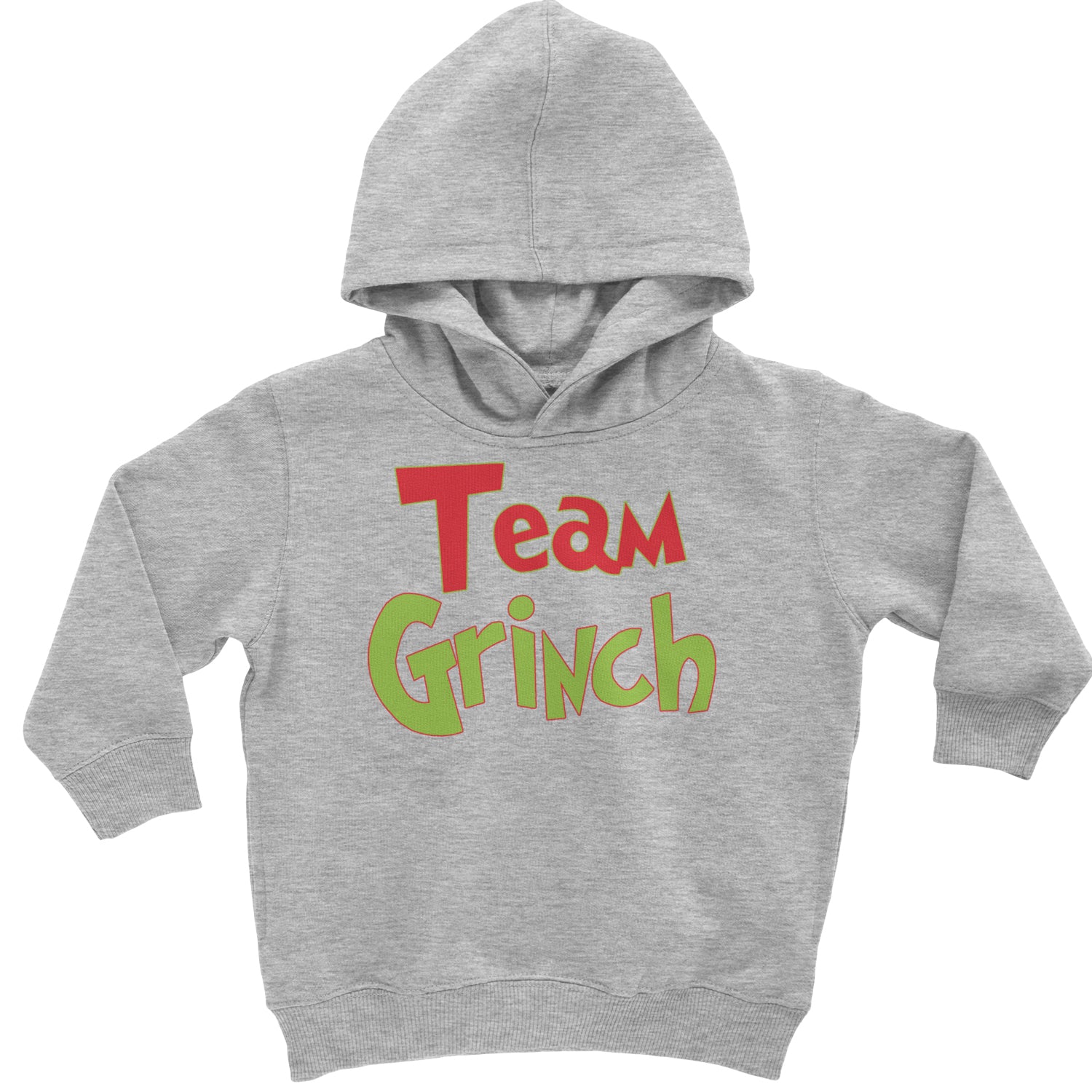 Team Gr-nch Jolly Grinchmas Merry Christmas Toddler Hoodie And Infant Fleece Romper Heather Grey