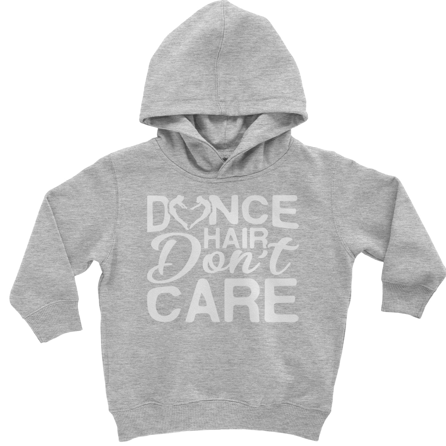 Dance Hair Don't Care Toddler Hoodie And Infant Fleece Romper Heather Grey