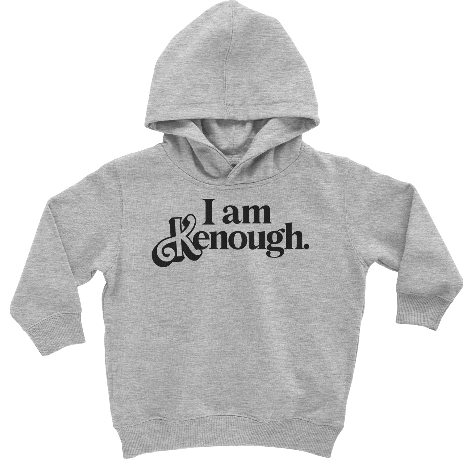 I Am Kenough Barbenheimer Toddler Hoodie And Infant Fleece Romper Heather Grey