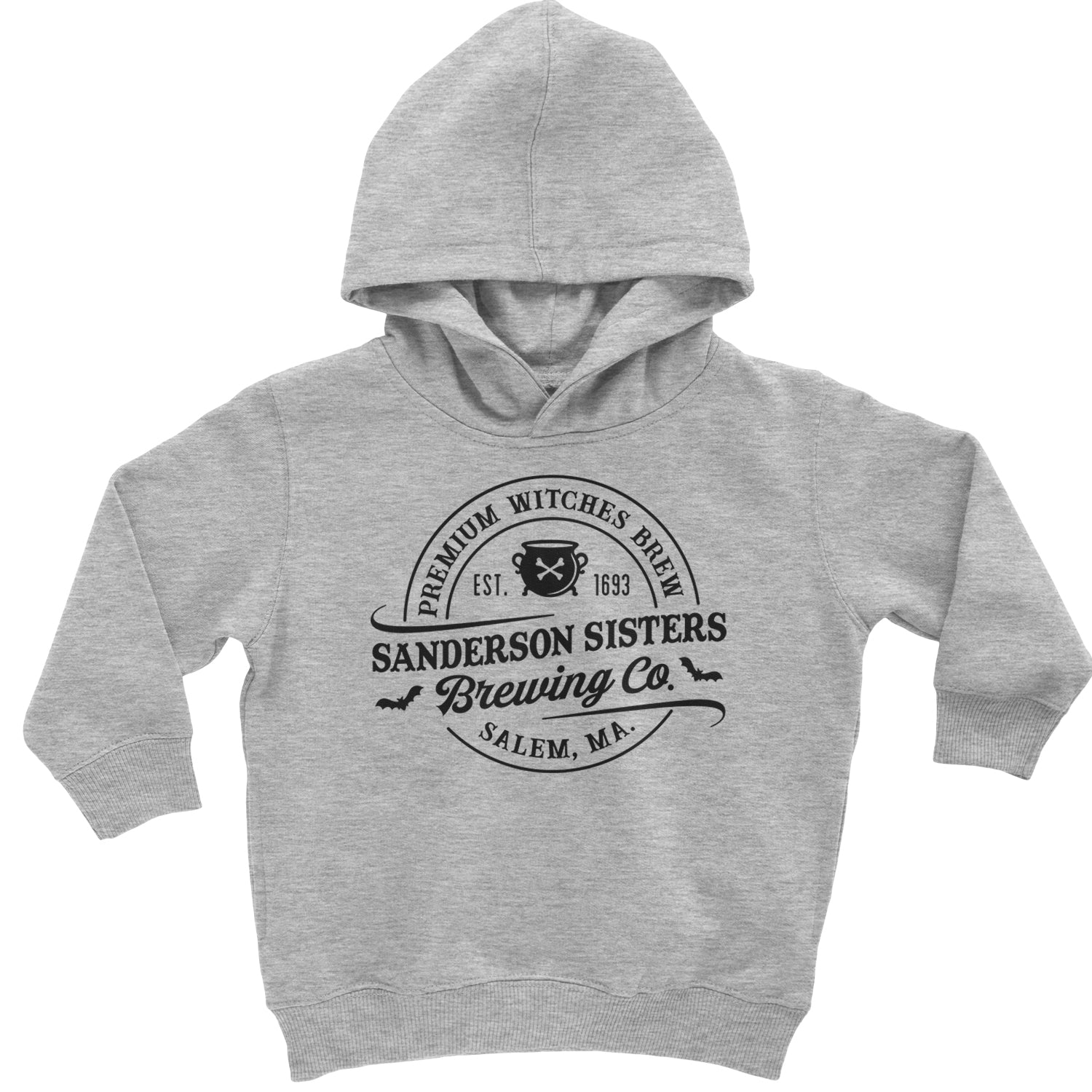 Sanderson Sisters Brewing Company Witches Brew Toddler Hoodie And Infant Fleece Romper Heather Grey