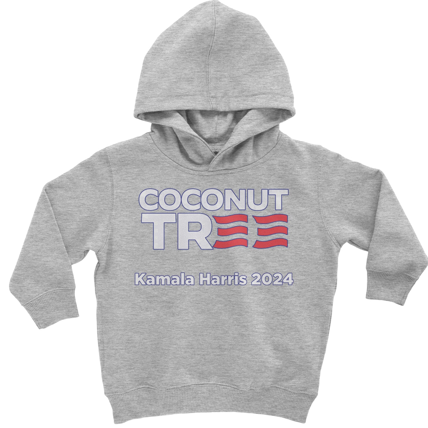 Coconut Tree - Support Kamala Harris For President 2024 Toddler Hoodie And Infant Fleece Romper Heather Grey