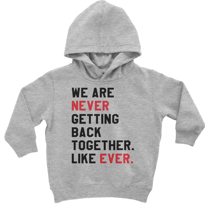 We Are Never Getting Back Together TTPD Eras Outfit Toddler Hoodie Or Infant Fleece Romper