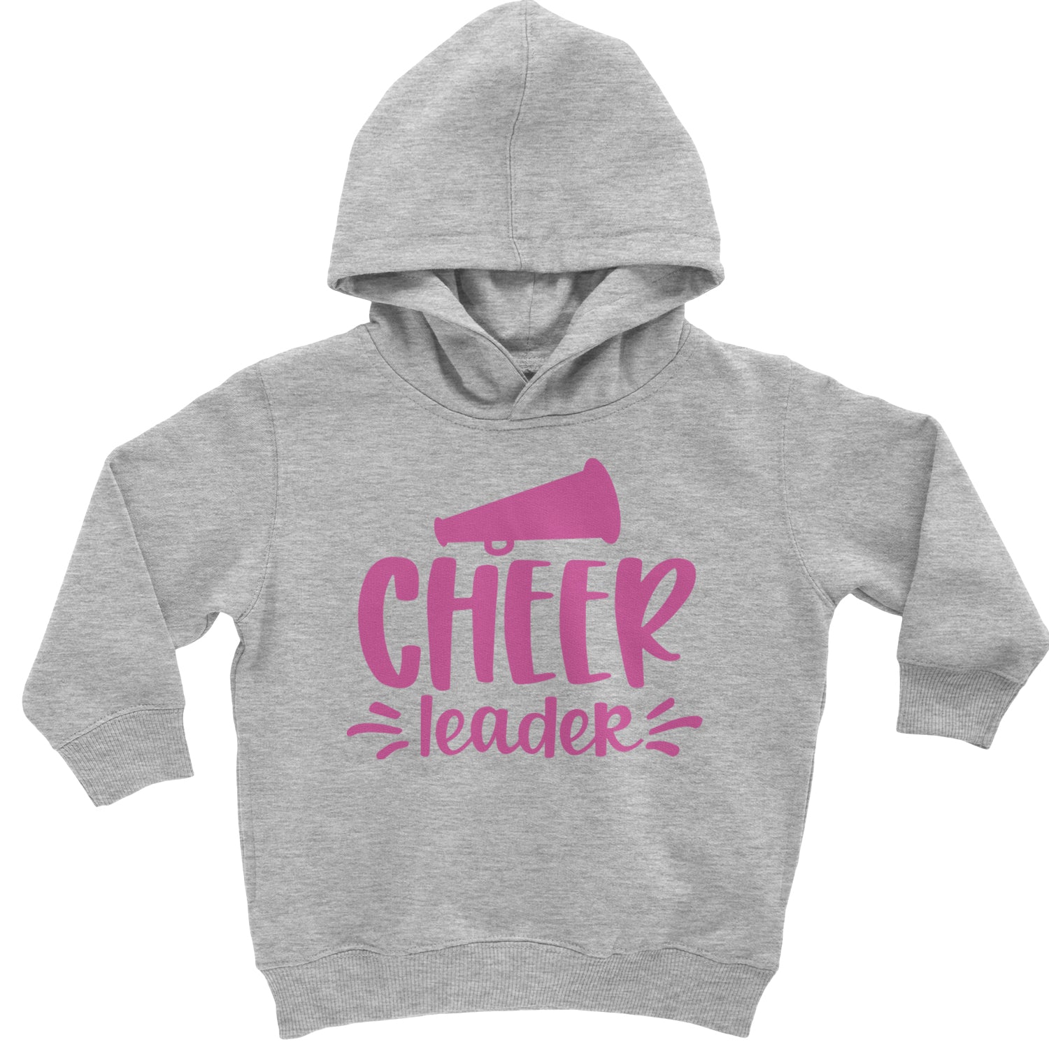 Cheerleader Bullhorn Toddler Hoodie And Infant Fleece Romper Heather Grey