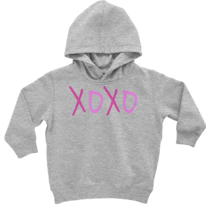 XOXO Pink Print Toddler Hoodie Or Infant Fleece Romper