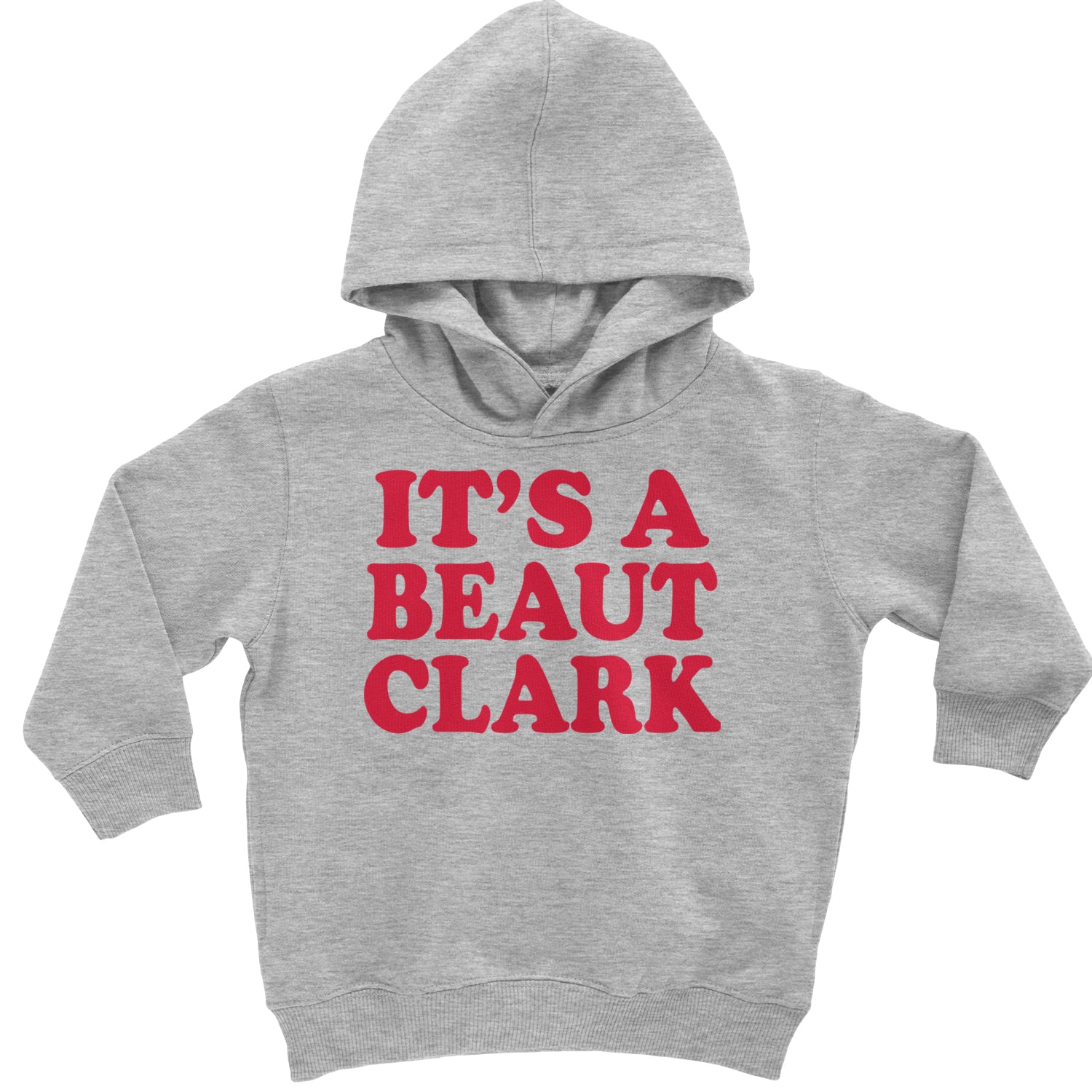 It's a Beaut Clark Festive Christmas Toddler Hoodie And Infant Fleece Romper Heather Grey