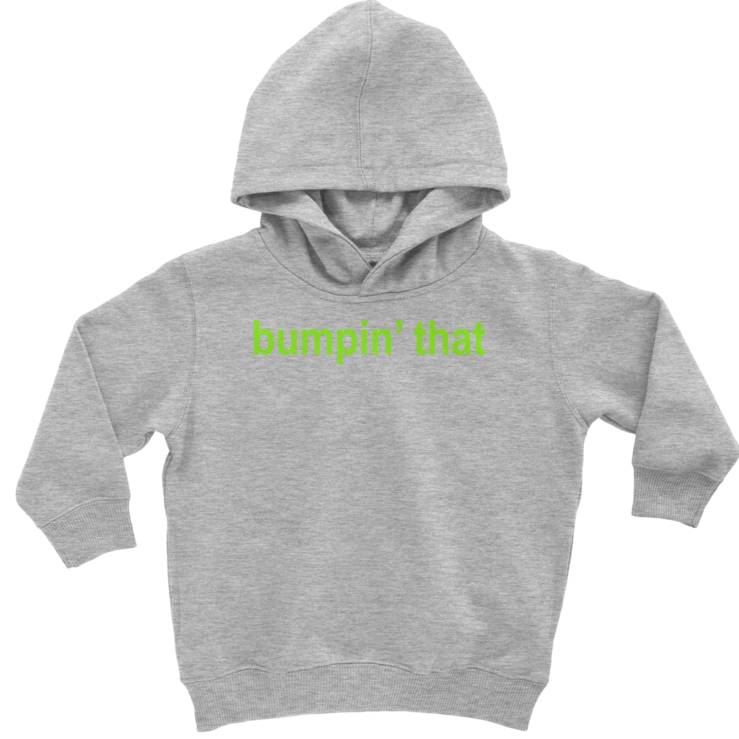 Bumpin' That Brat Music Toddler Hoodie And Infant Fleece Romper Heather Grey