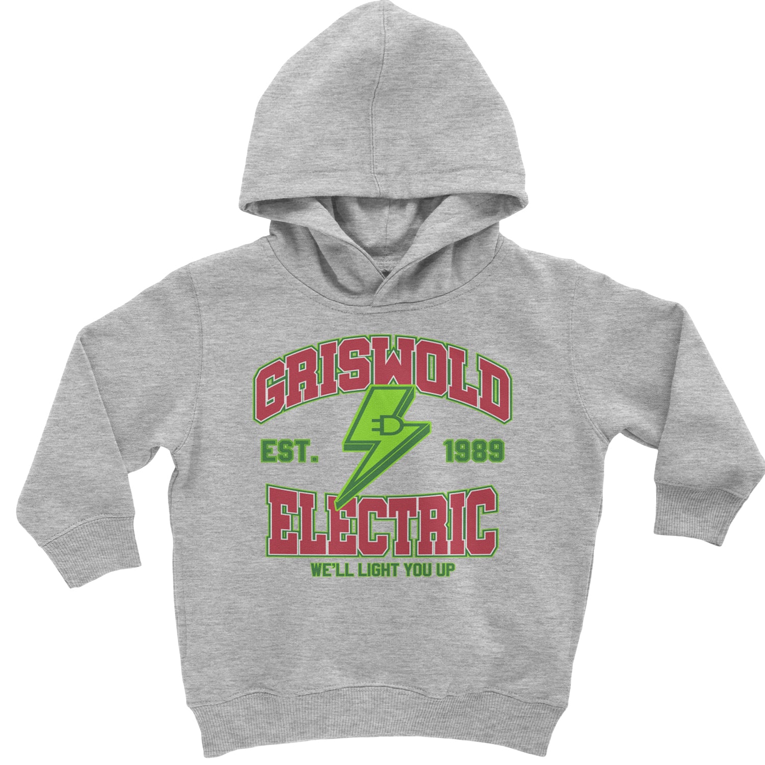 Griswold Electric We'll Light You Up Toddler Hoodie And Infant Fleece Romper Heather Grey