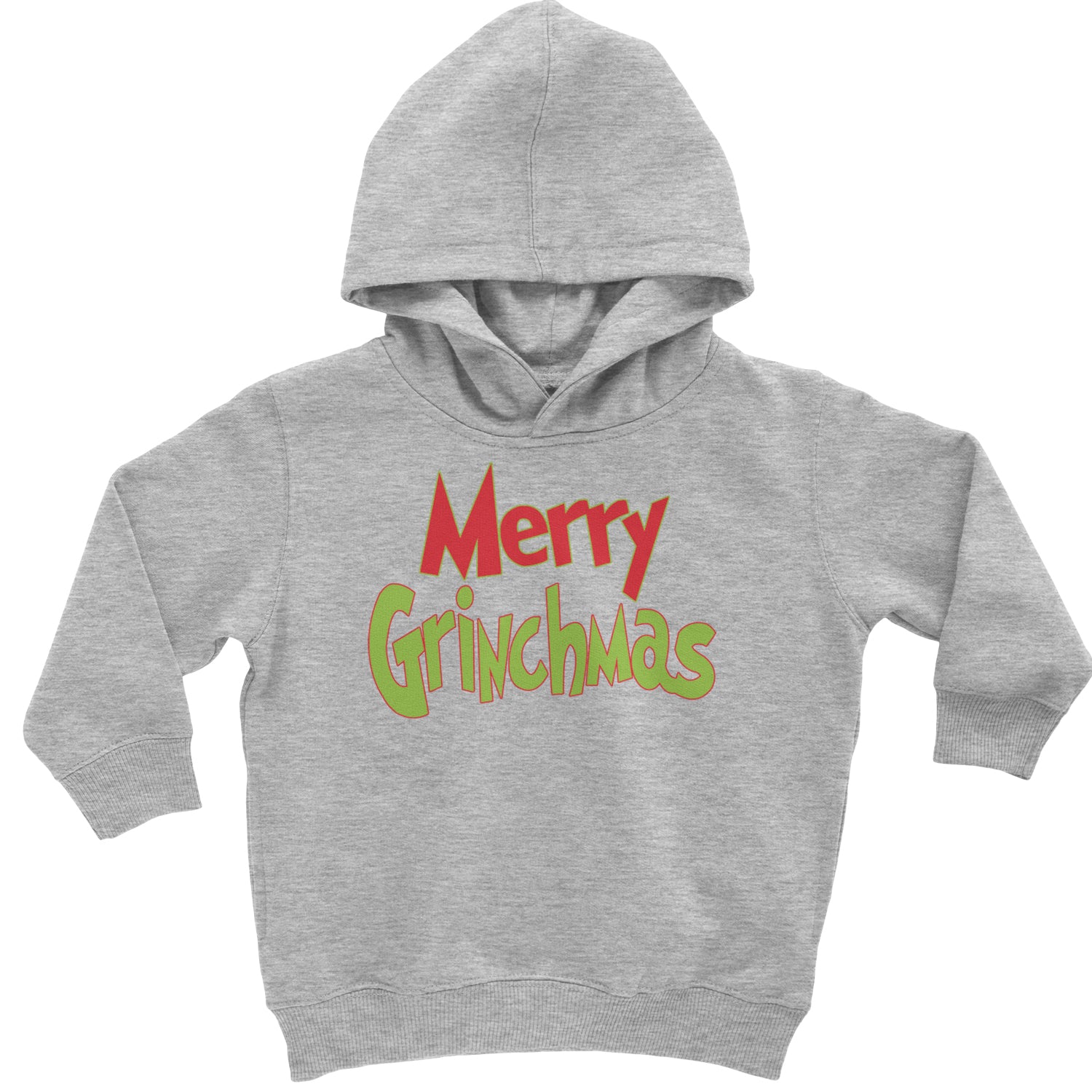 Merry Grinchmas Jolly Merry Christmas Toddler Hoodie And Infant Fleece Romper Heather Grey