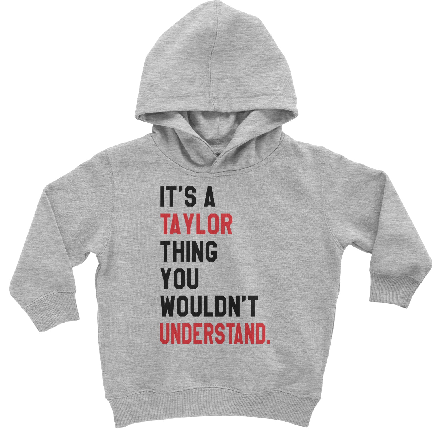 You Wouldn't Understand It's A Taylor Thing TTPD Toddler Hoodie And Infant Fleece Romper Heather Grey