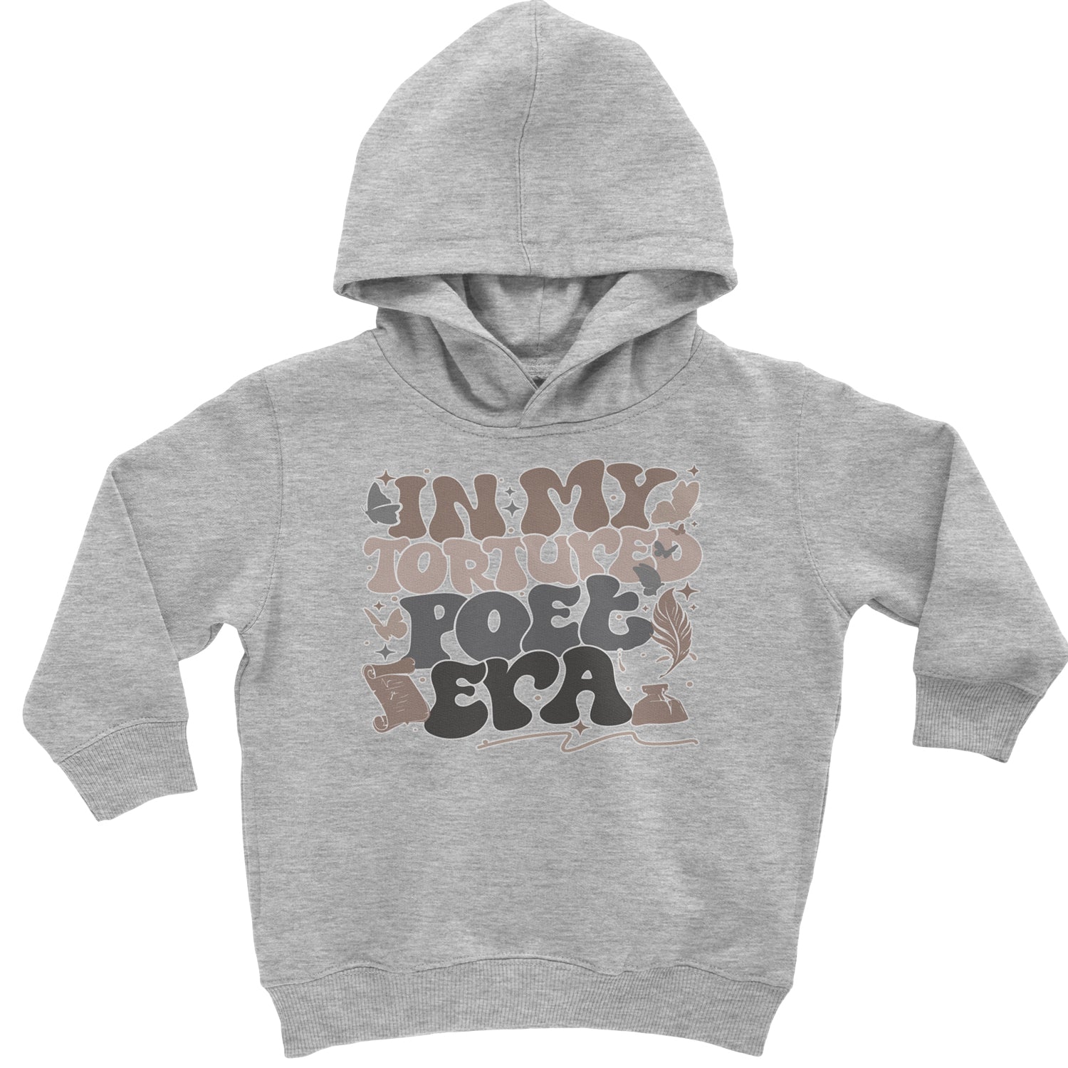 In My Tortured Poet Era TTPD Music Toddler Hoodie And Infant Fleece Romper Heather Grey