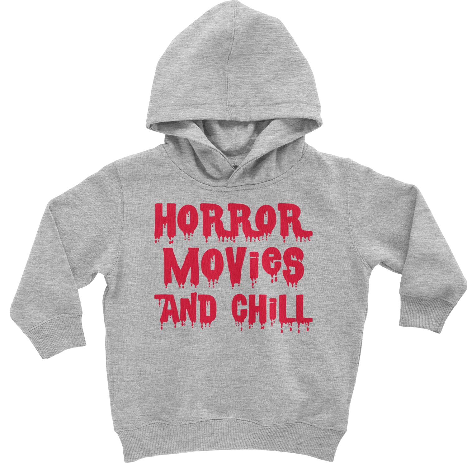 Horror Movies and Chill Toddler Hoodie And Infant Fleece Romper Heather Grey