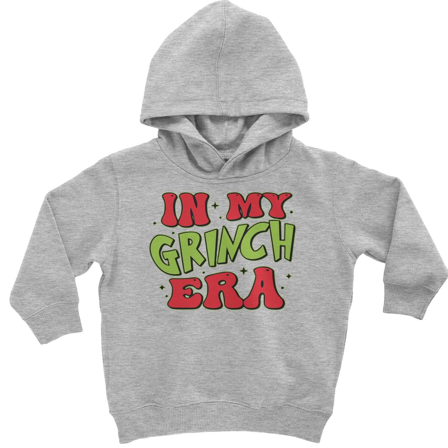 In My Gr-nch Era Jolly Merry Christmas Toddler Hoodie And Infant Fleece Romper Heather Grey