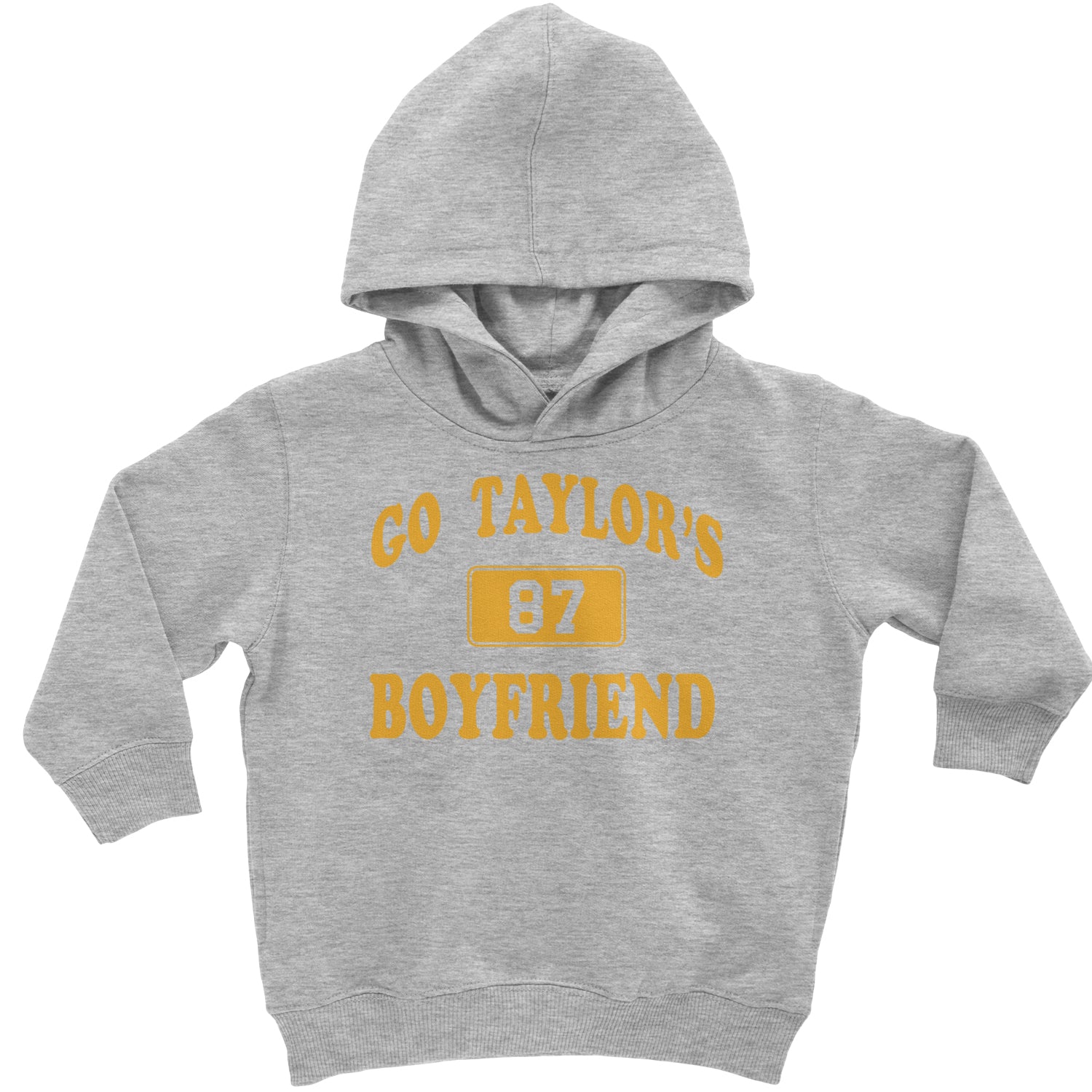 Go Taylor's Boyfriend Kansas City Toddler Hoodie And Infant Fleece Romper Heather Grey