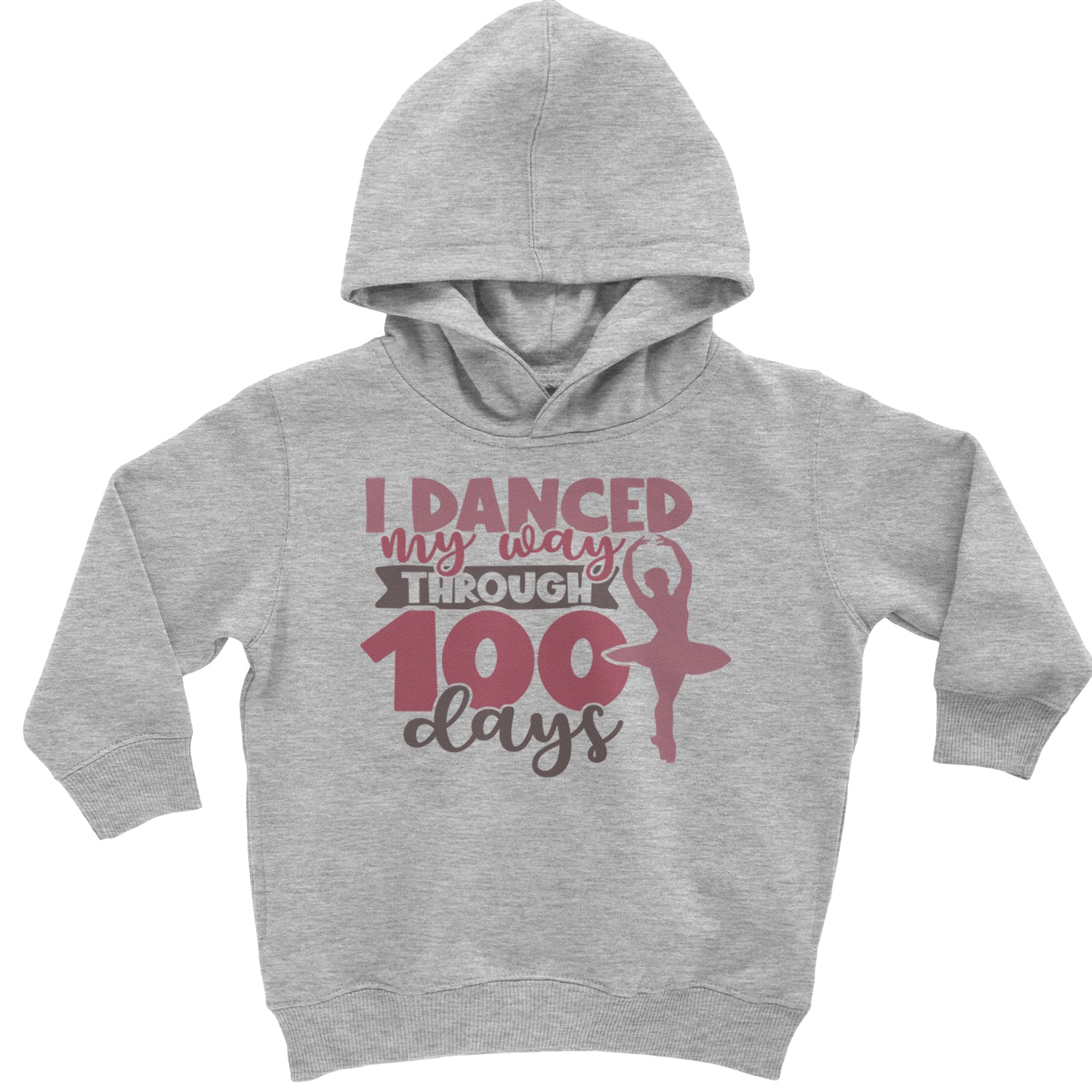 I Danced My Way Through 100 Days Of School Toddler Hoodie And Infant Fleece Romper Heather Grey