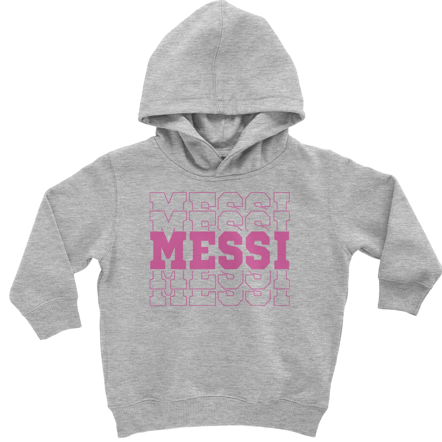 Messi Miami Futbol Toddler Hoodie And Infant Fleece Romper Heather Grey