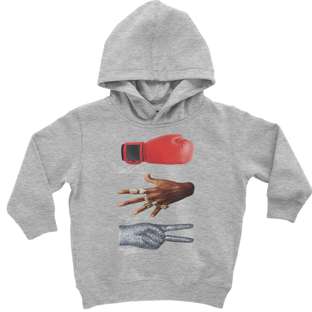Tyson Jordan Jackson Iconic Michaels Toddler Hoodie And Infant Fleece Romper Heather Grey